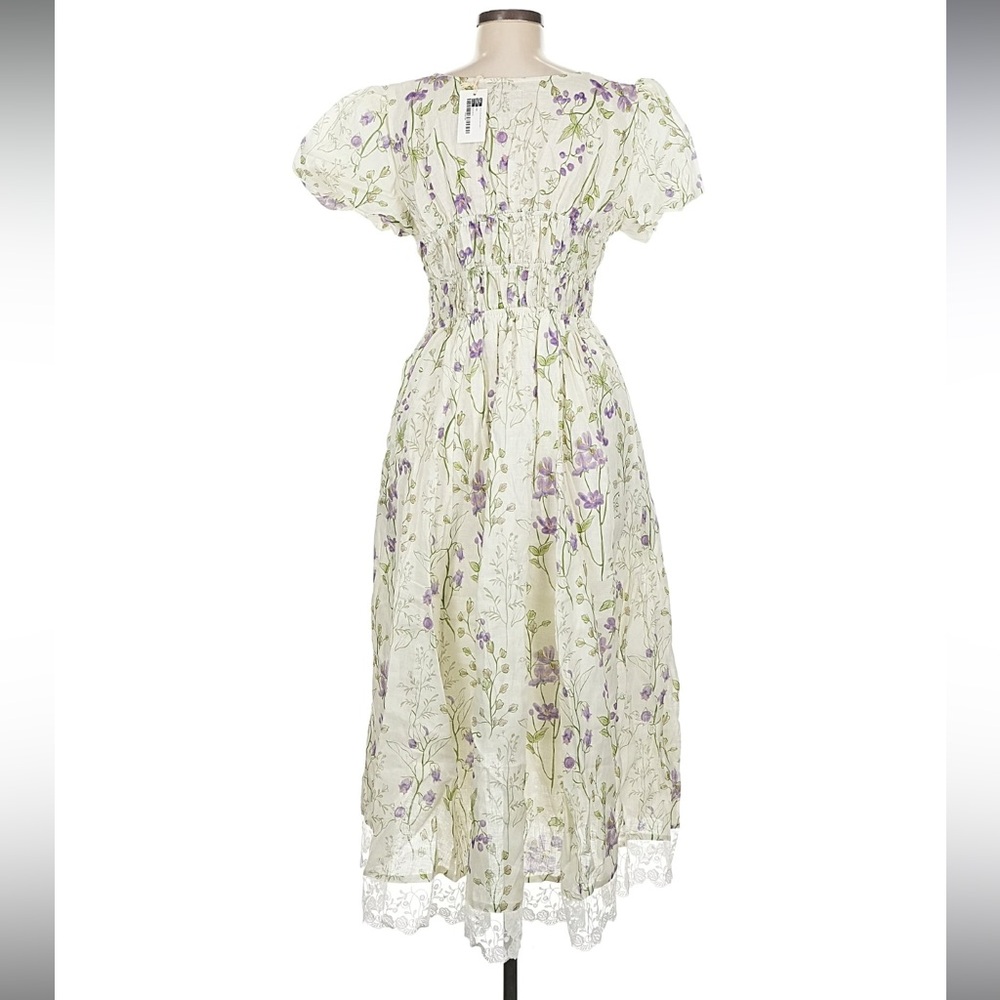 NWT Linennaive Iris 23 Floral Dress - Picture 4 of 6